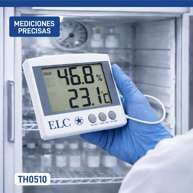 Termohigrómetro con sonda externa - ELICROM