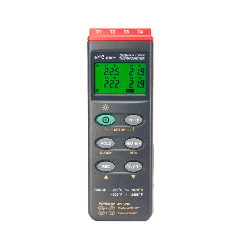 Termómetro Datalogger de 4 canales - ELICROM